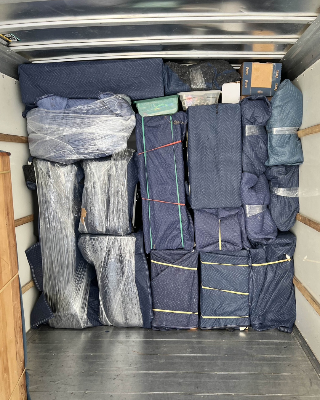 Full service move with protected load