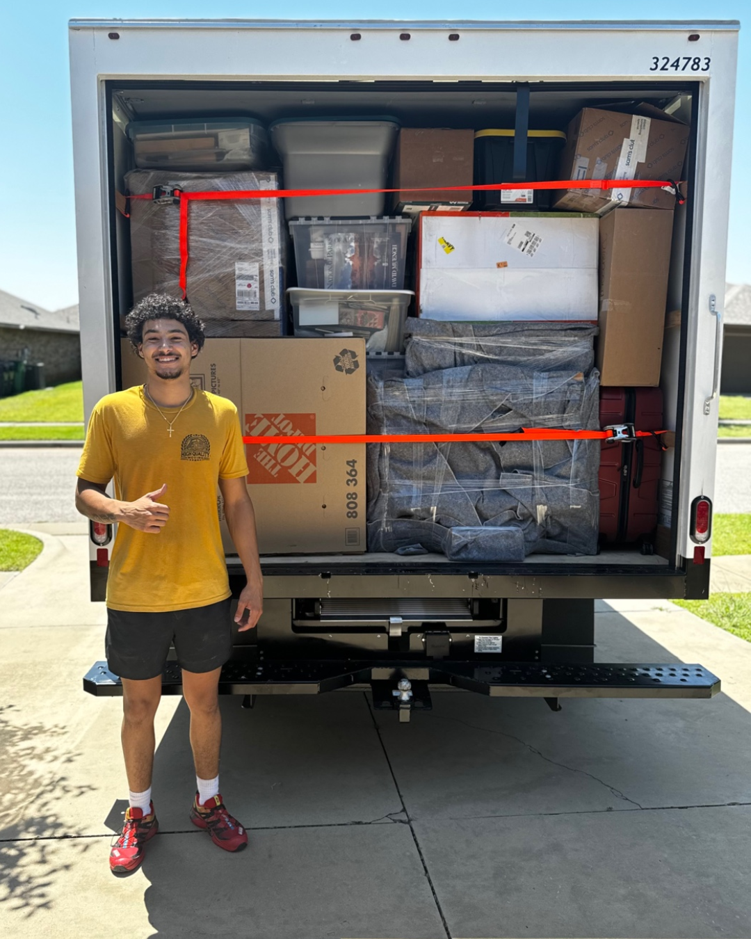 Road ready packed truck