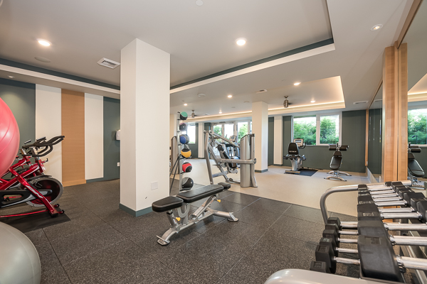 Photo of the gym showing bikes and various equipment