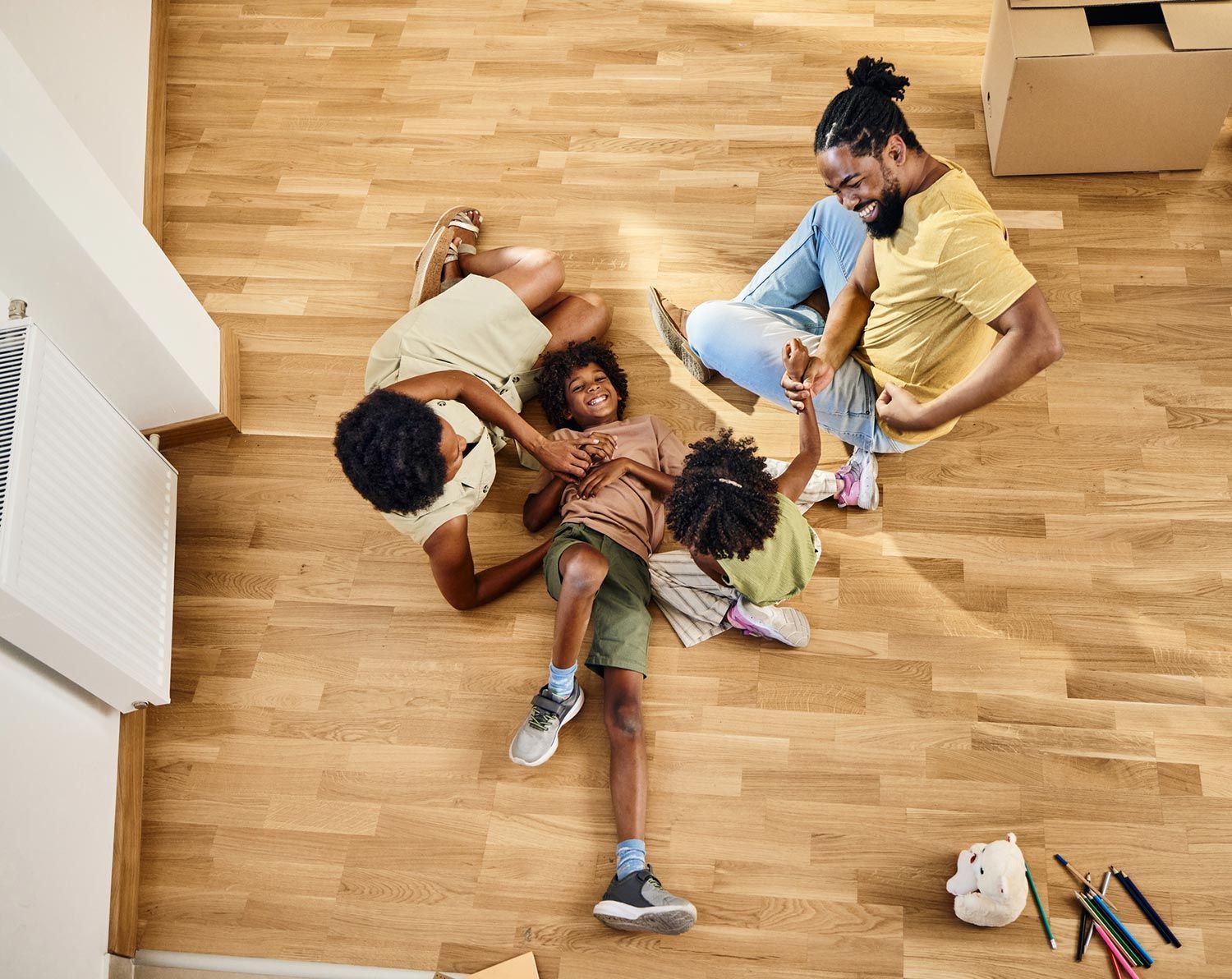 Family Playing on Floor — Haubstadt, IN — Floor It 41