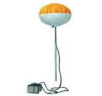 It looks like a hot air balloon with a light inside of it.