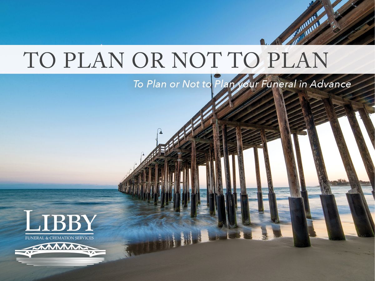 A picture of a pier on a beach with the words to plan or not to plan