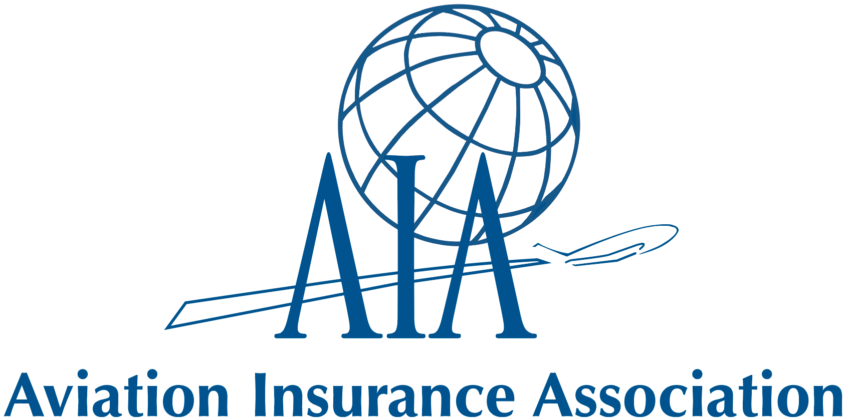 AIA logo: Blue globe above
