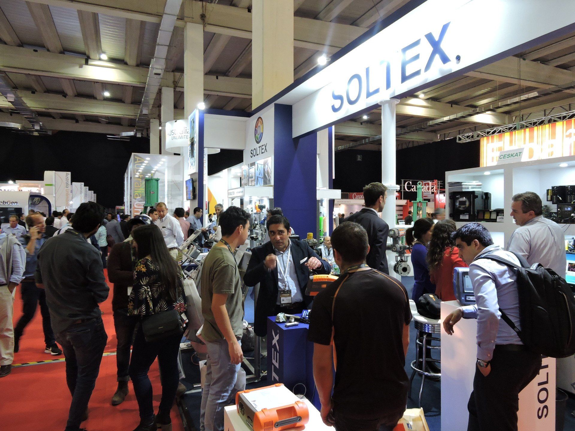 Stand de Soltex em Expomin 2016
