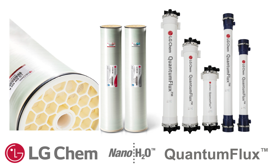 LG chem NanoH2O membranas para osmosis inversa distribuidas por SOLTEX