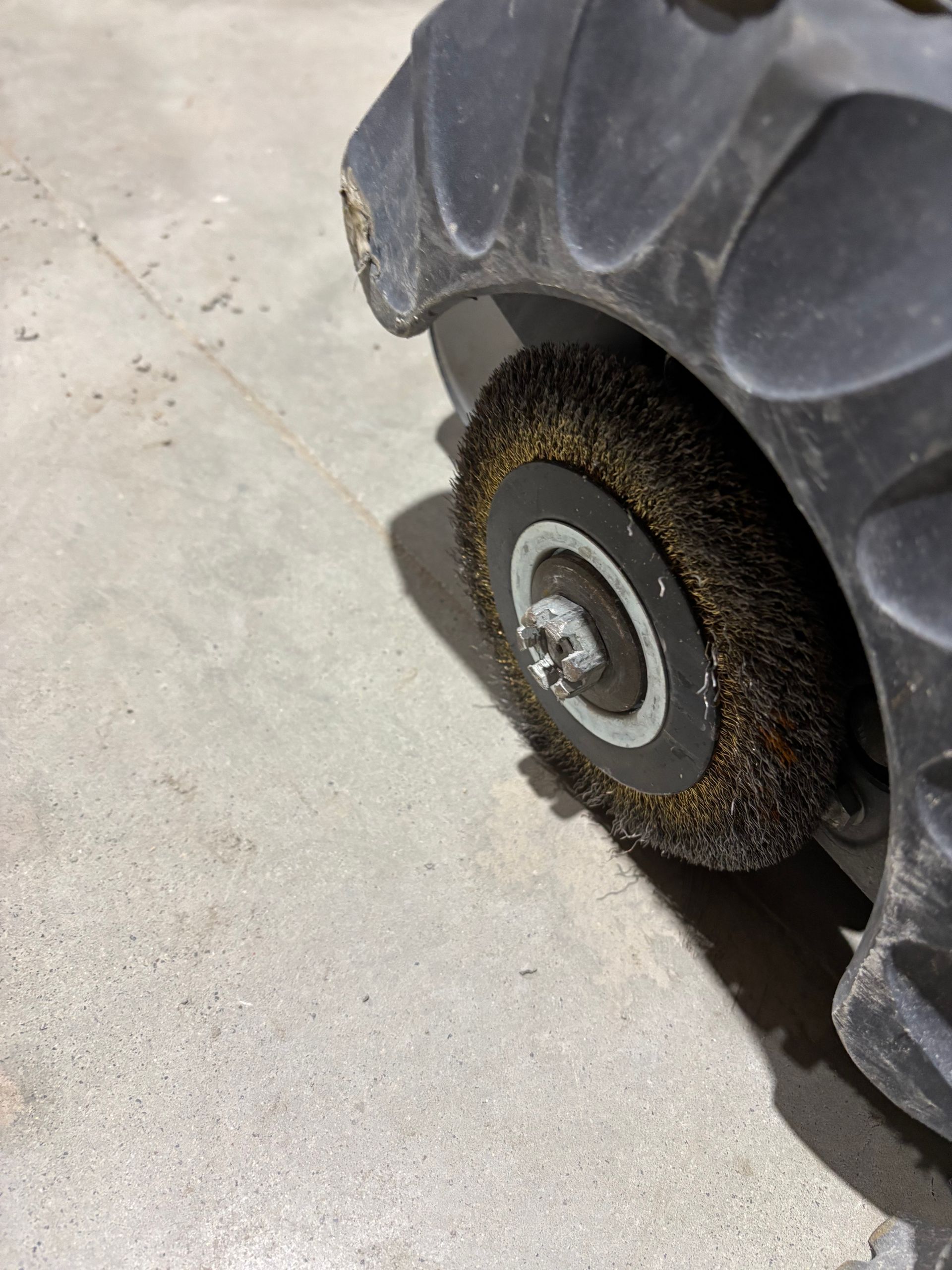 Smoothing a concrete joint— Newcastle Cut N Drill Pty Ltd In Boolaroo, NSW