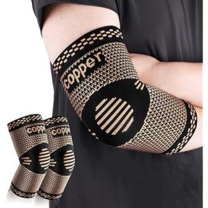 Copper Elbow Brace Compression Sleeves for Pain Relief Men & Women