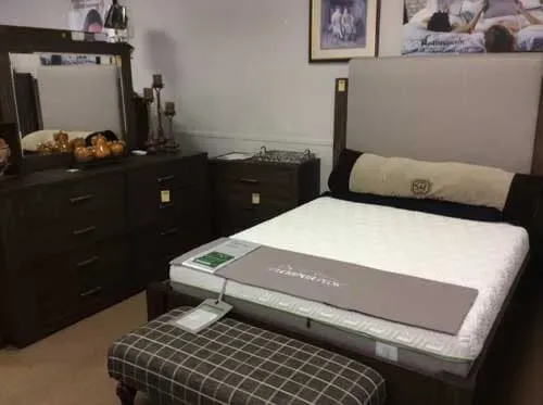 Gray sample bedroom — Livonia, MI — Chris Furniture