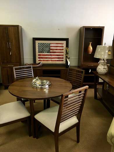 Circle table another angle — Livonia, MI — Chris Furniture