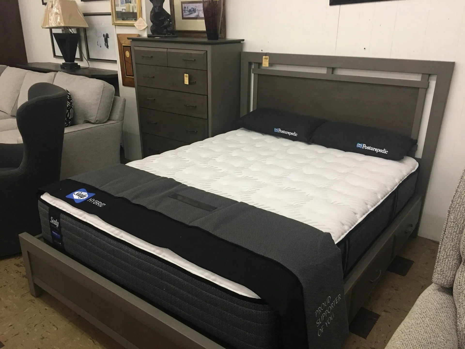 Dark brown bedframe — Livonia, MI — Chris Furniture