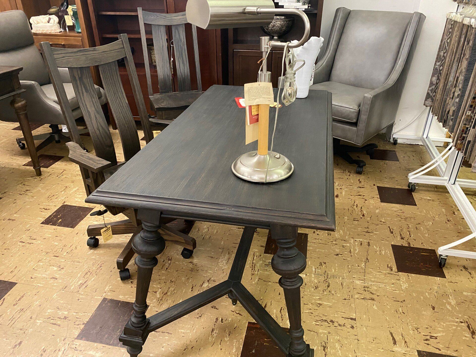 Dark Brown Desk And Chairs — Livonia, MI — Chris Furniture