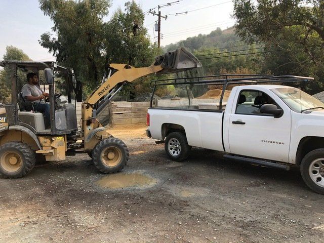Loading Landscaping Truck — Martinez, CA — MacAlvey's Nursery And Landscape Material