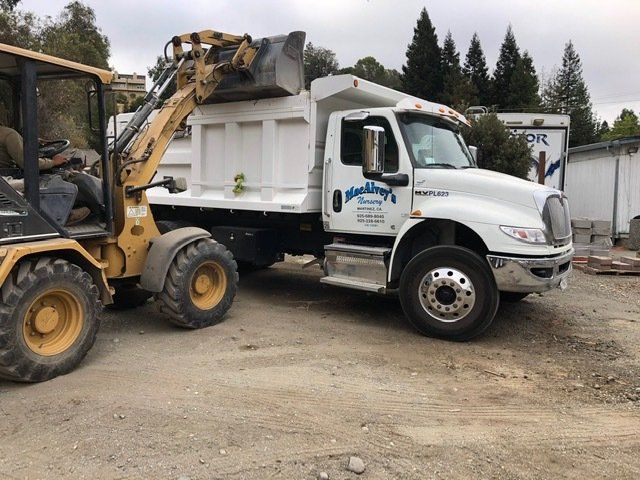 Truck Being Loaded — Martinez, CA — MacAlvey's Nursery And Landscape Material