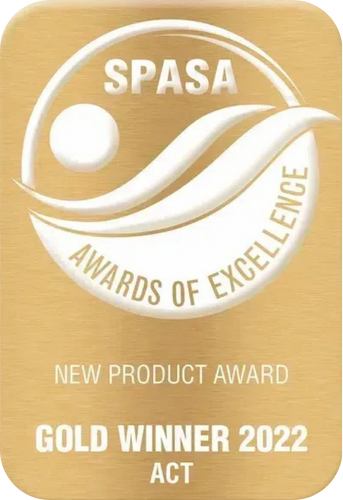 Gold award for a new product, SPASA Awards of Excellence 2022 ACT.