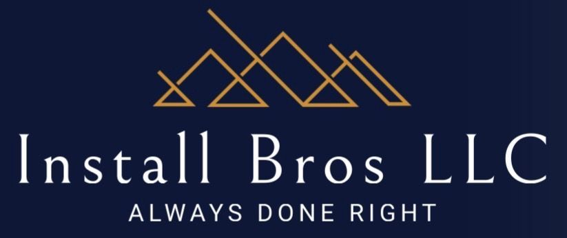 A logo for install bros llc which is always done right