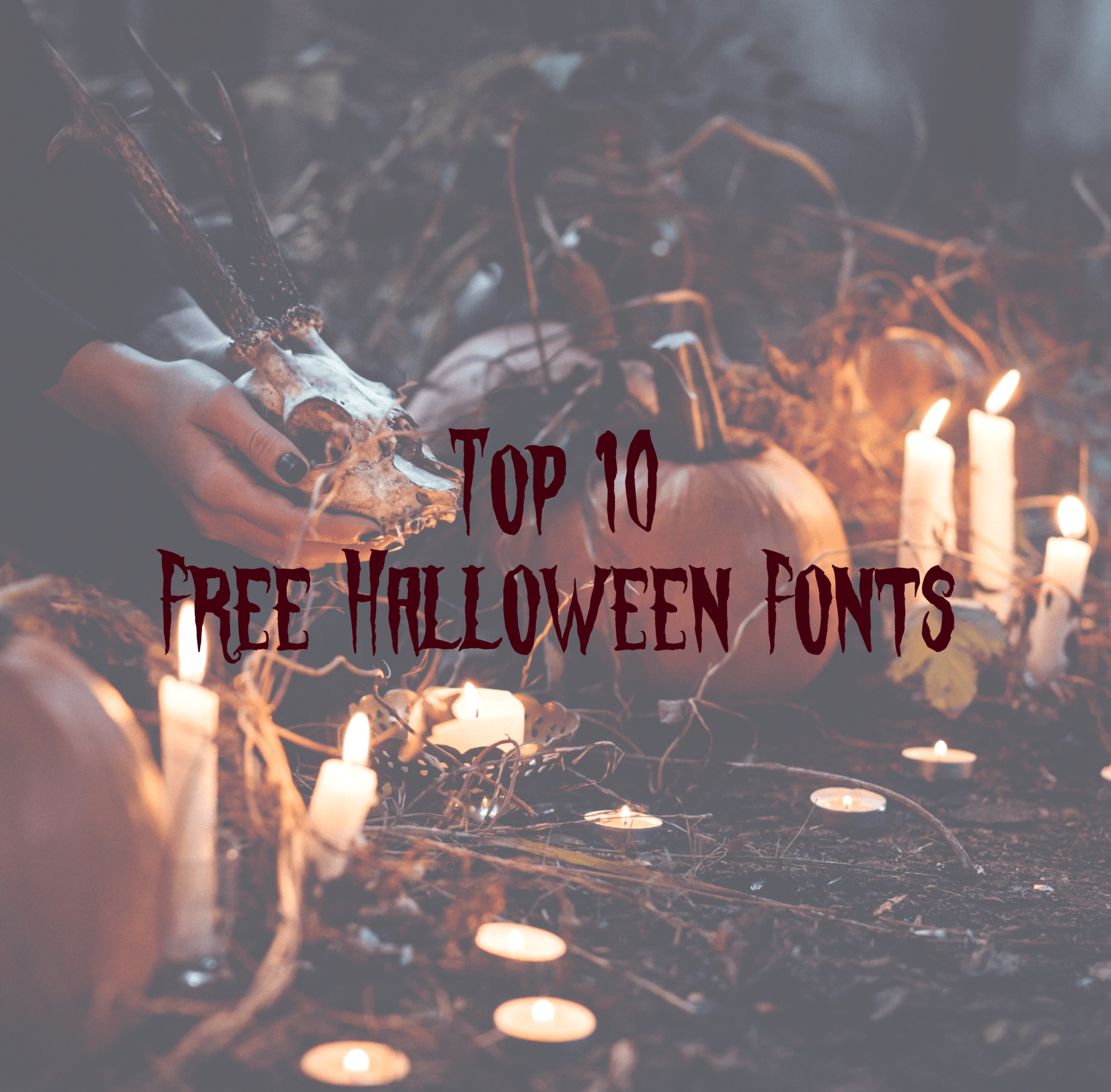 Top 10 FREE Halloween Fonts for Cricut Design Space