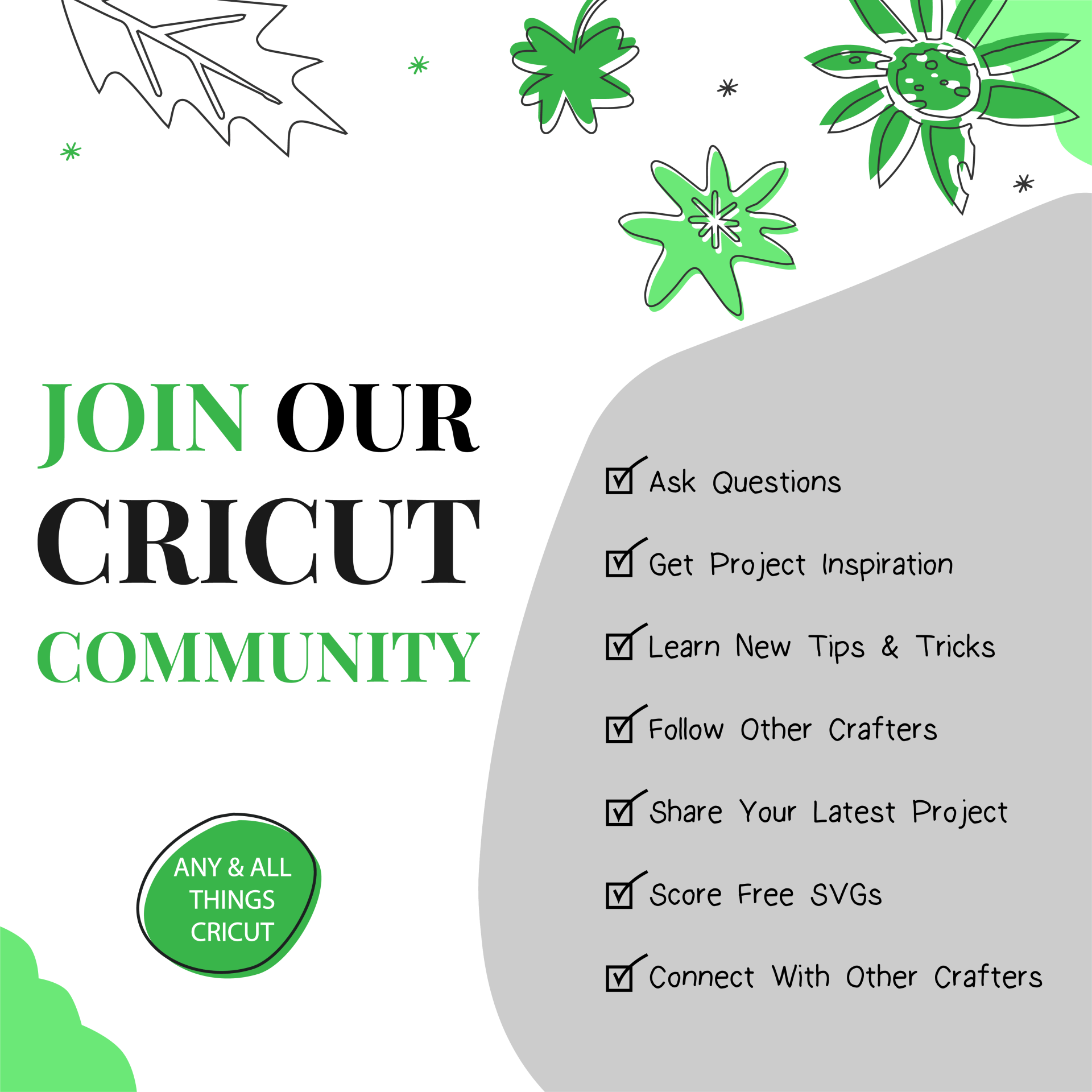 Invitation to join Any and All things Cricut