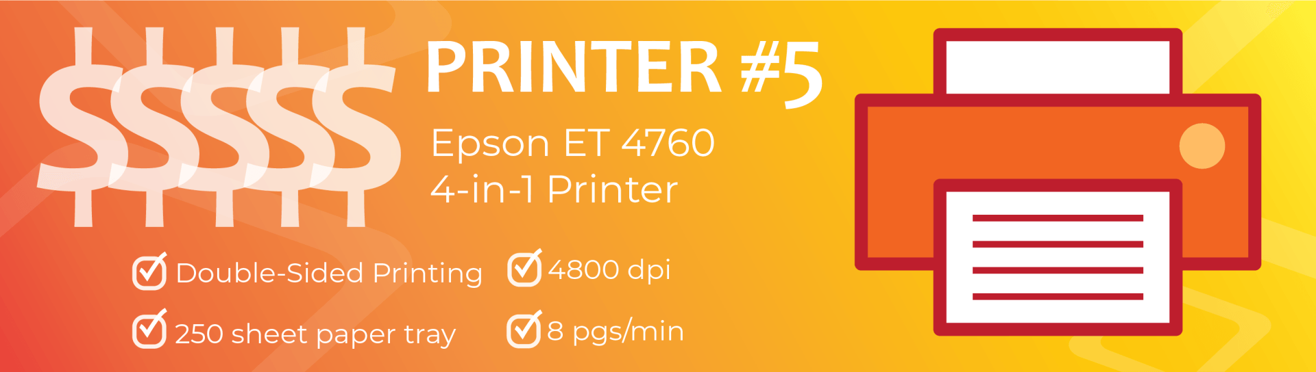 graphic of 3-in-1 Epson et 4760 printer