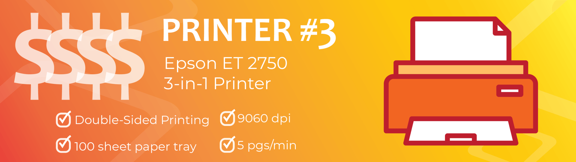 Printer graphic of 3-in-1 Epson et 2750