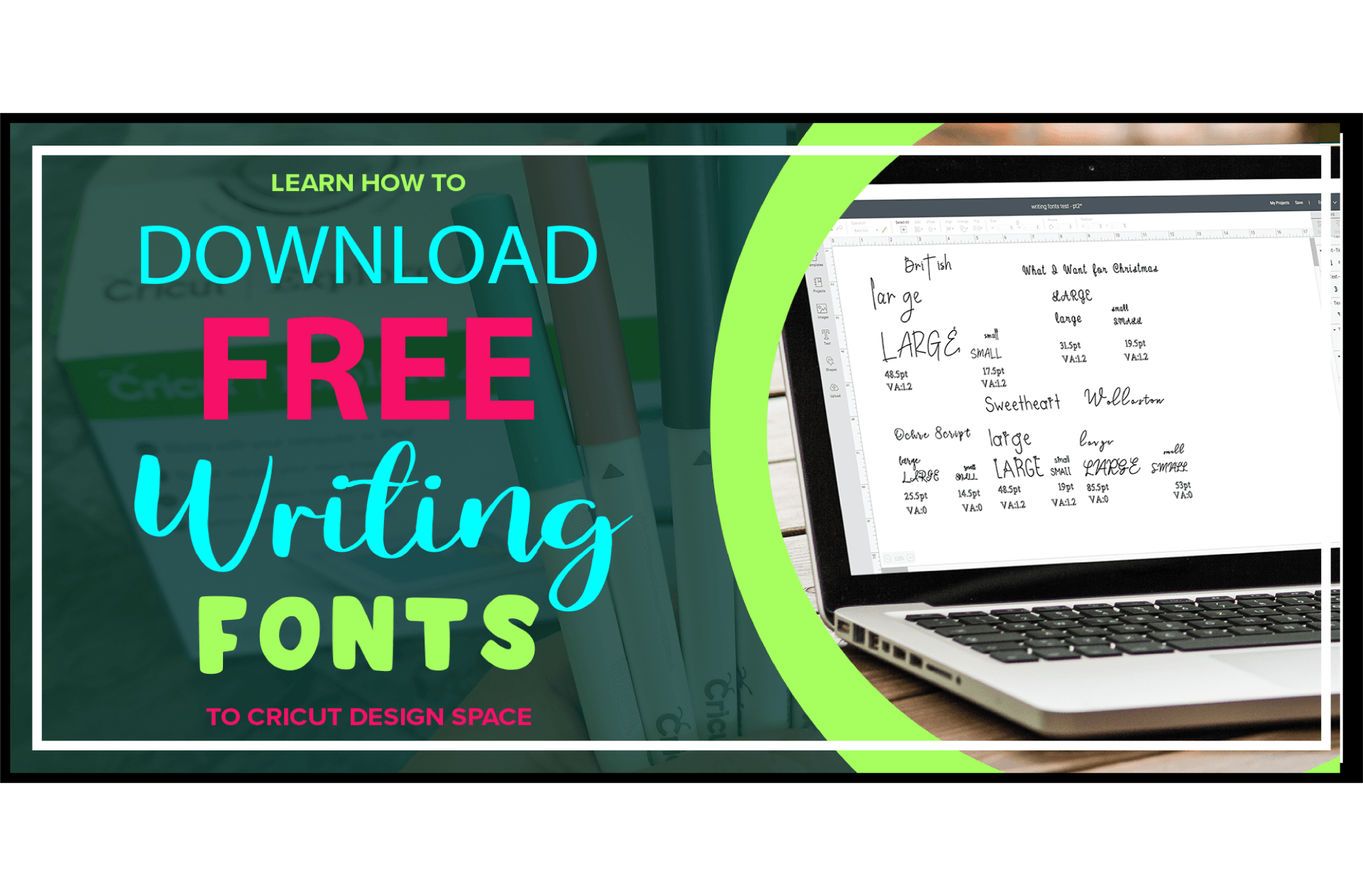 10+ Free Cricut Writing Fonts for Design Space