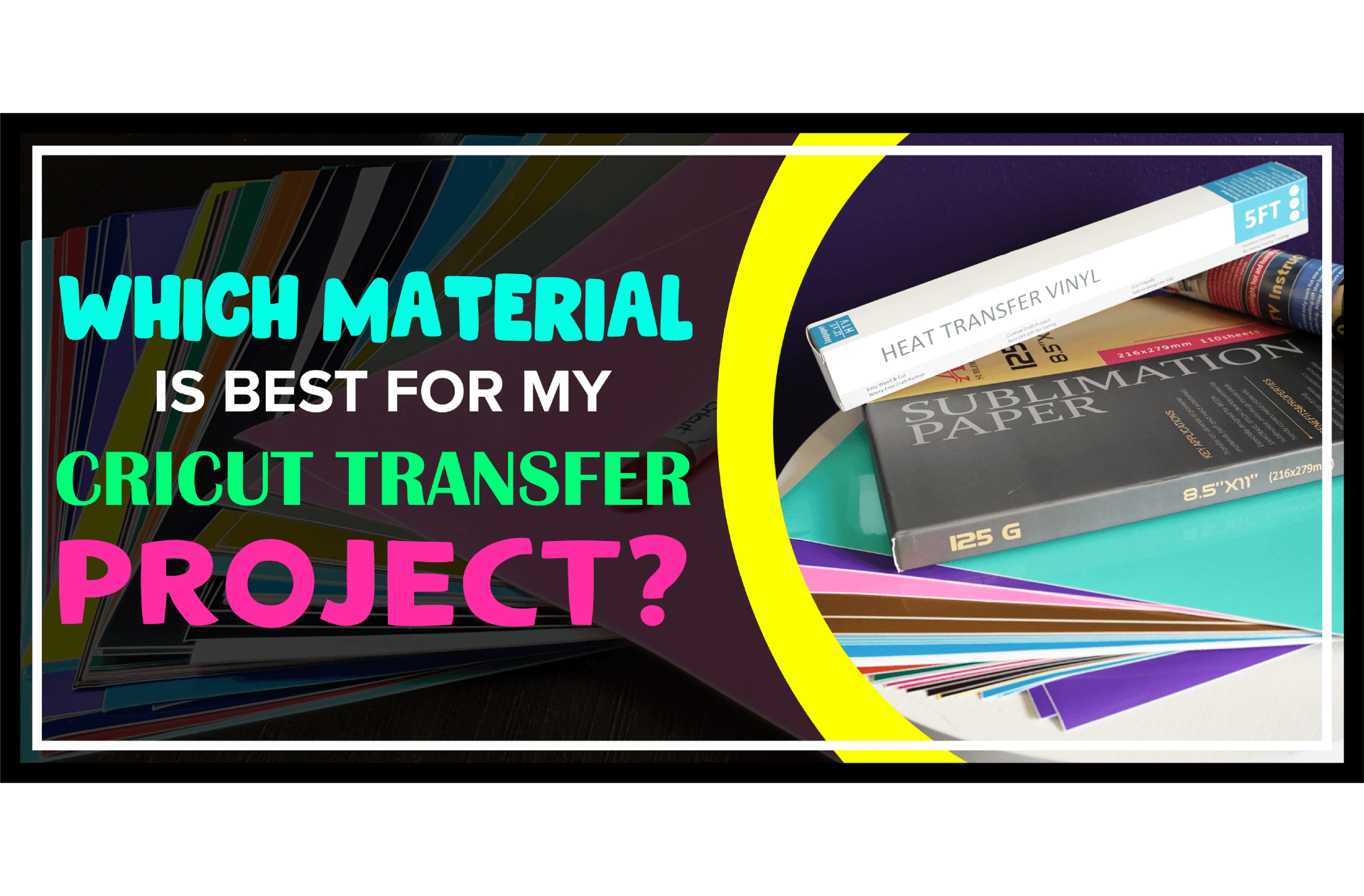 Cricut For Beginners | Best Material for Cricut Transfer Project