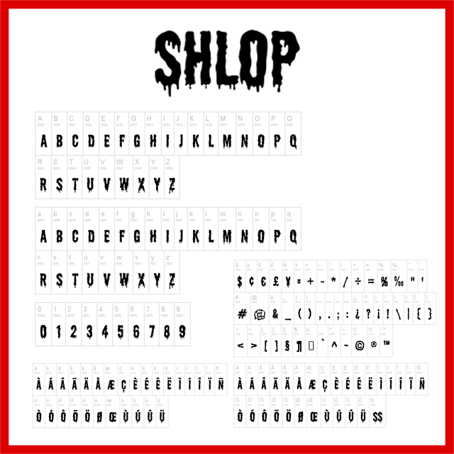 Shlop Font