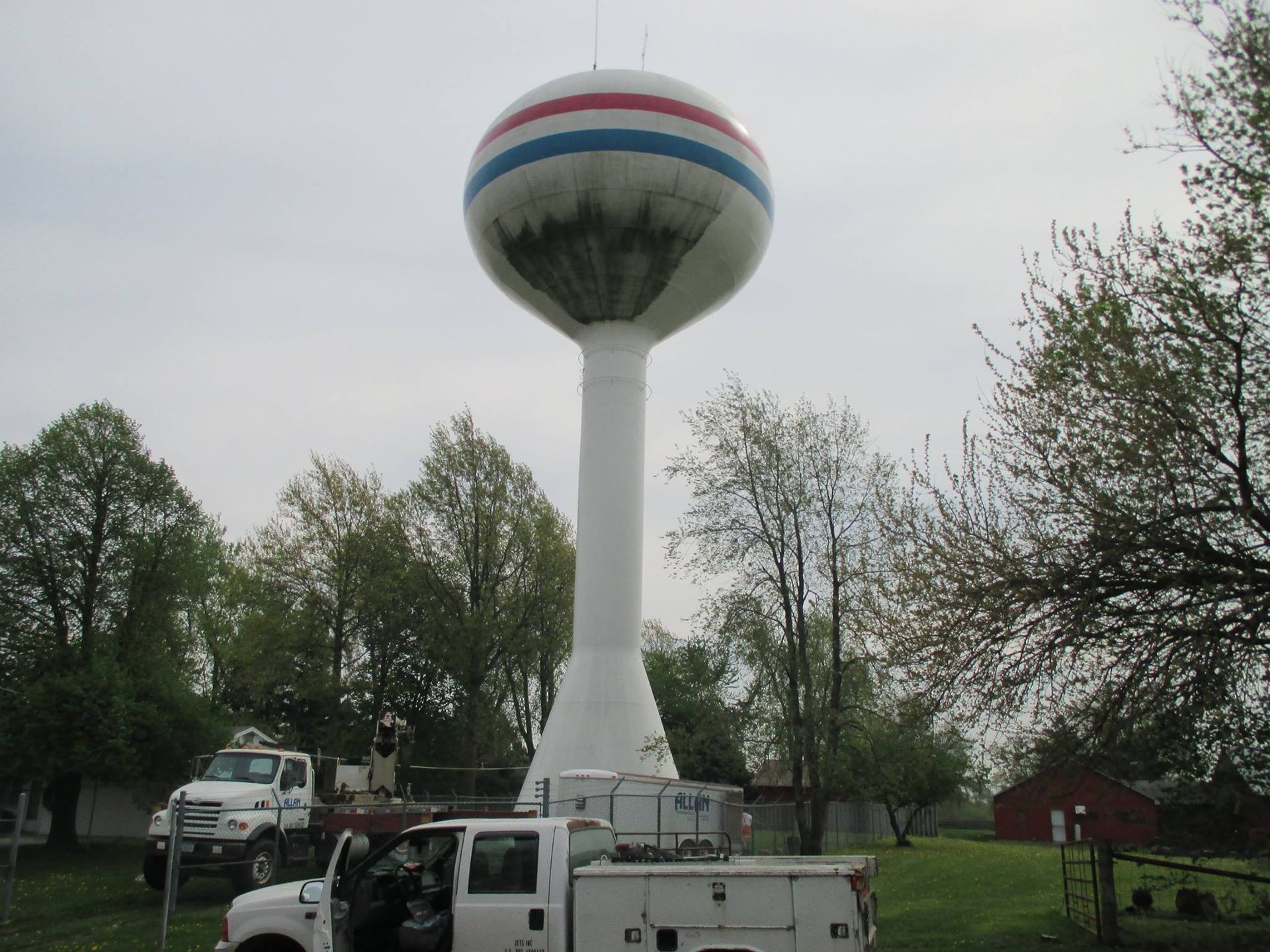 water tower blasting repair paint