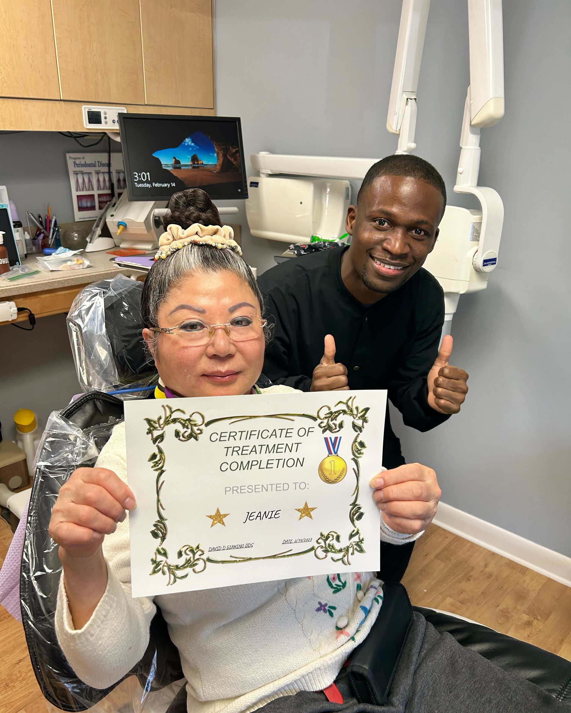 Gianino - Treatment Complete Certificates for Patients