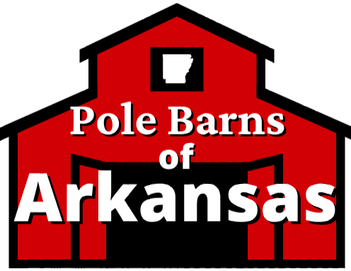 logo for pole barns of arkansas