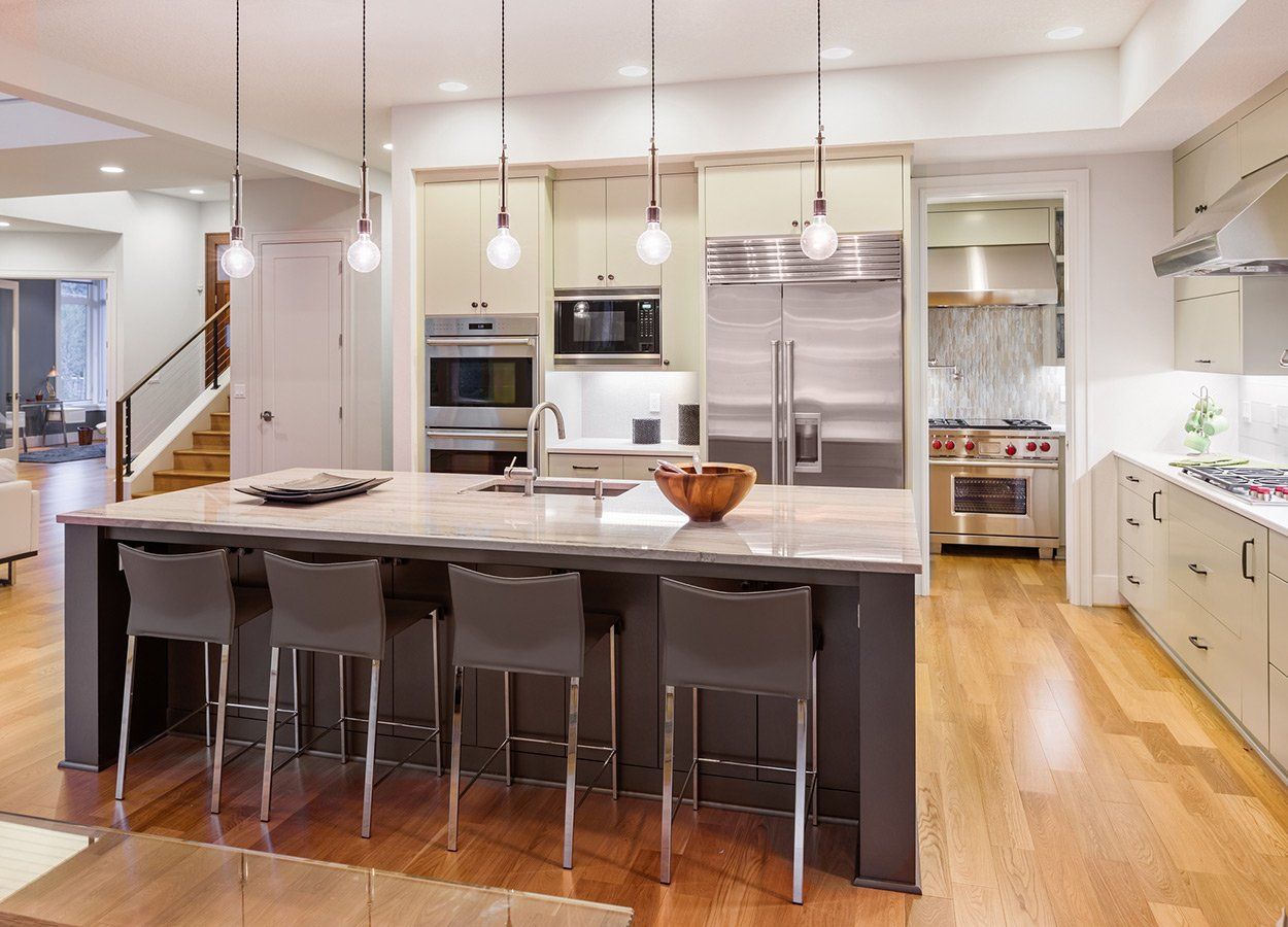 Kitchen Design with Marble Countertop — Casper, WY — Absolute Granite LLC