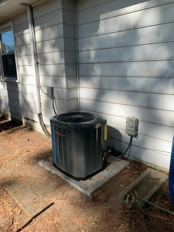 Installed HVAC Unit — Emporia, VA — Sunrise Heating & Air Conditioning