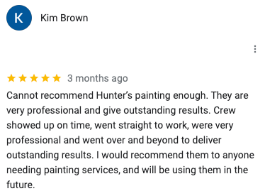 A review of hunter 's painting enough by kim brown