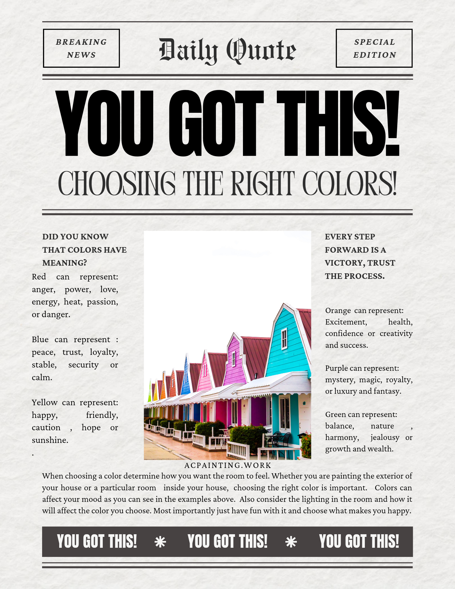 Color has meaning
