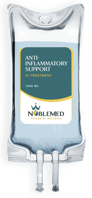 NobleMed Anti-Inflammatory Support IV drip bag for pain and inflammation relief