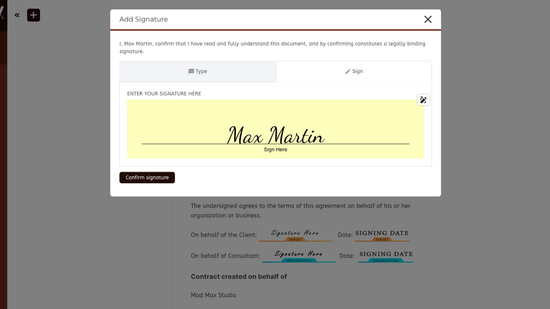 eSigning