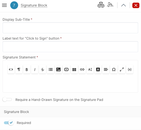 A screenshot of a signature block on a website.