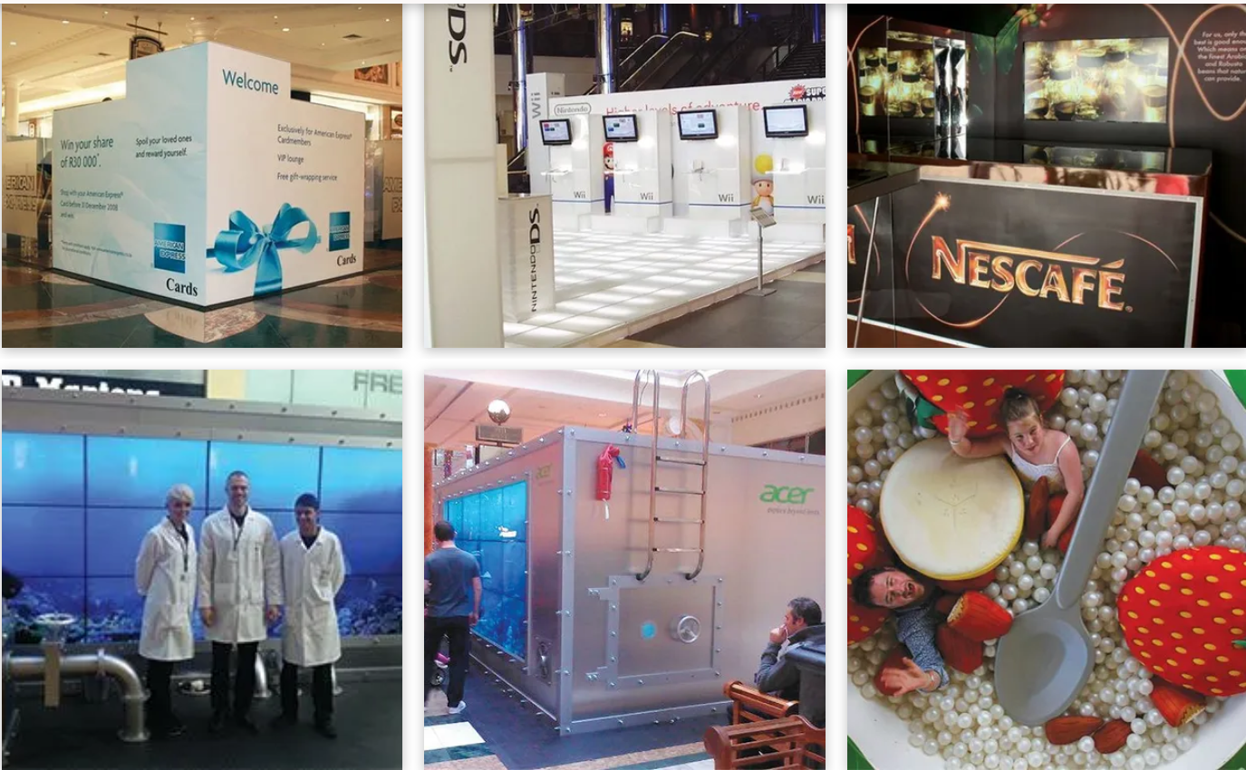 A collage of photos includes a sign for nescafe