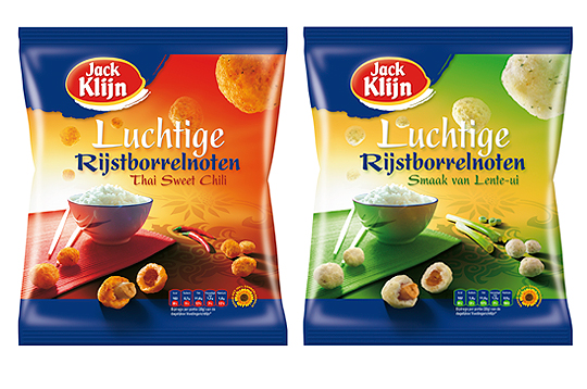 Two bags of jack klijn luchlige rijstborrelioten
