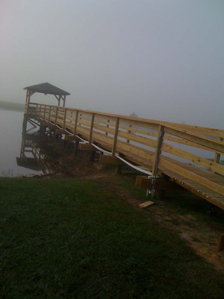 Brand New Wooden Bridge