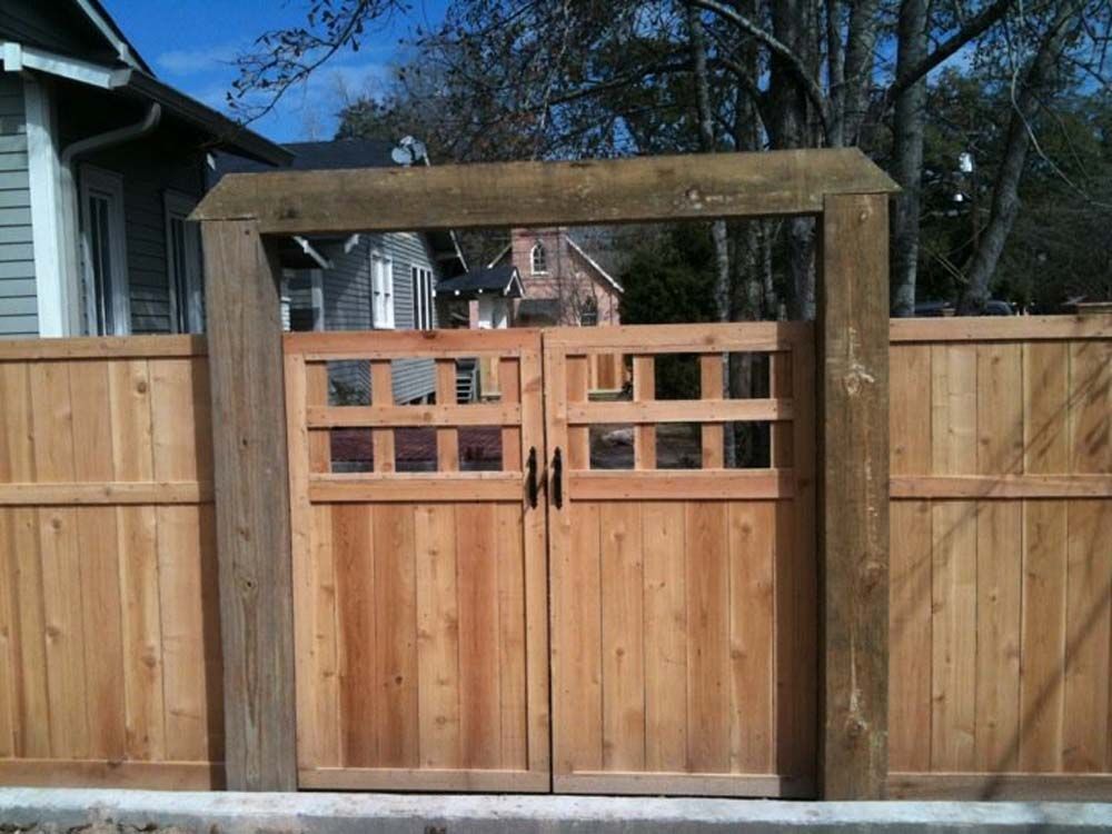Sturdy Looking Wooden Gates
