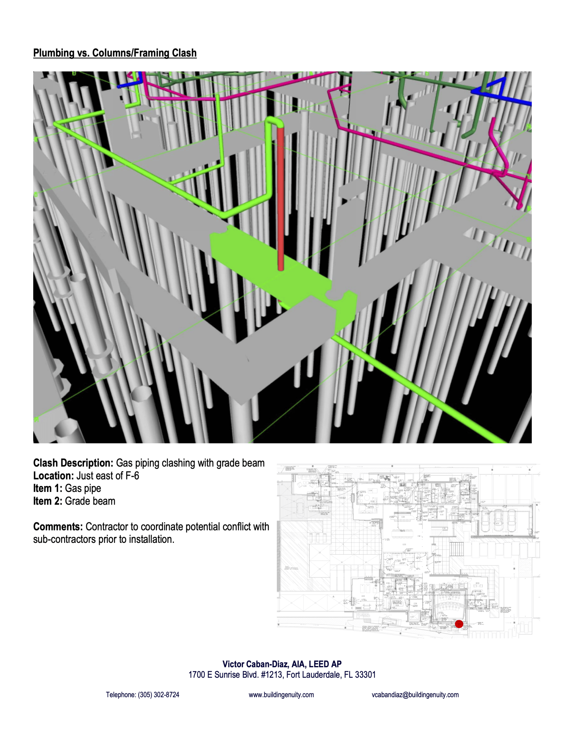 a 3d model of a building with a green path going through it .