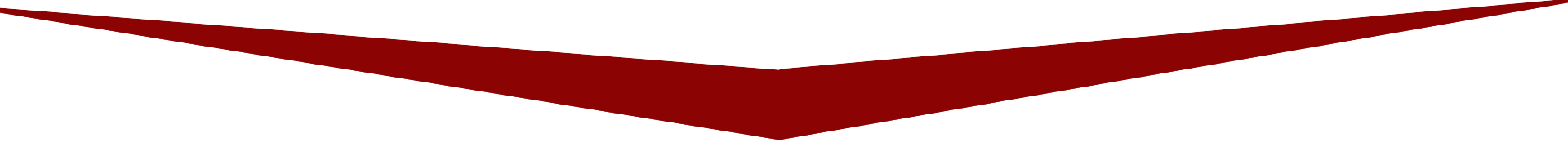 A red arrow pointing down on a white background.