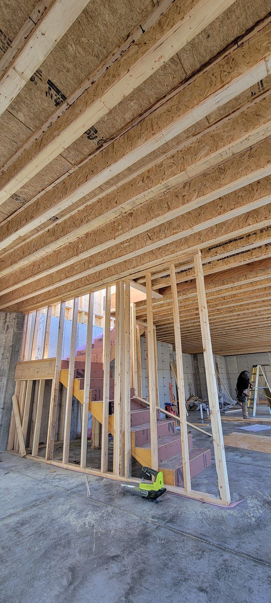 Interior Framing of A Building with A Staircase — Walnut Grove, MO — Big Rock Construction