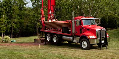 Drilling Well in Yard - Duncansville, PA - Ritchey Well Drilling