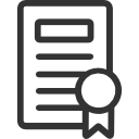 Document with seal icon.