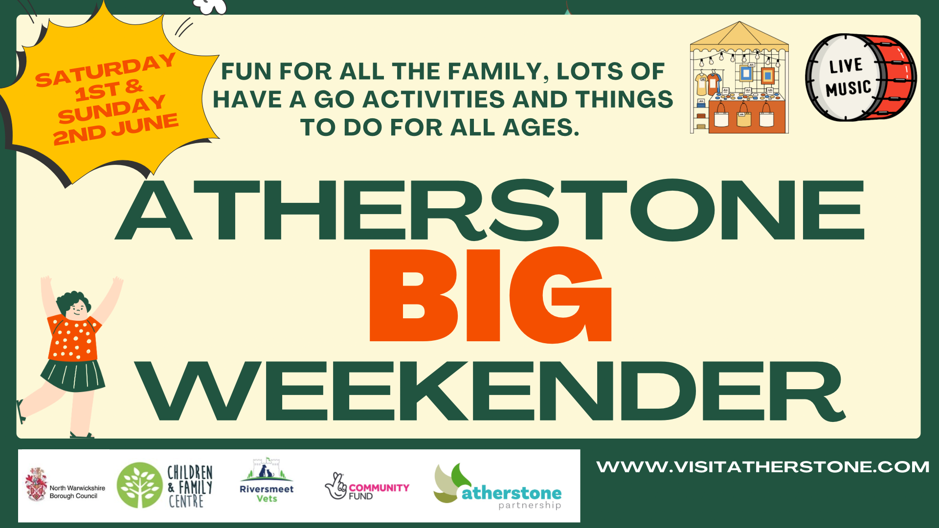 Atherstone Big Weekender poster 