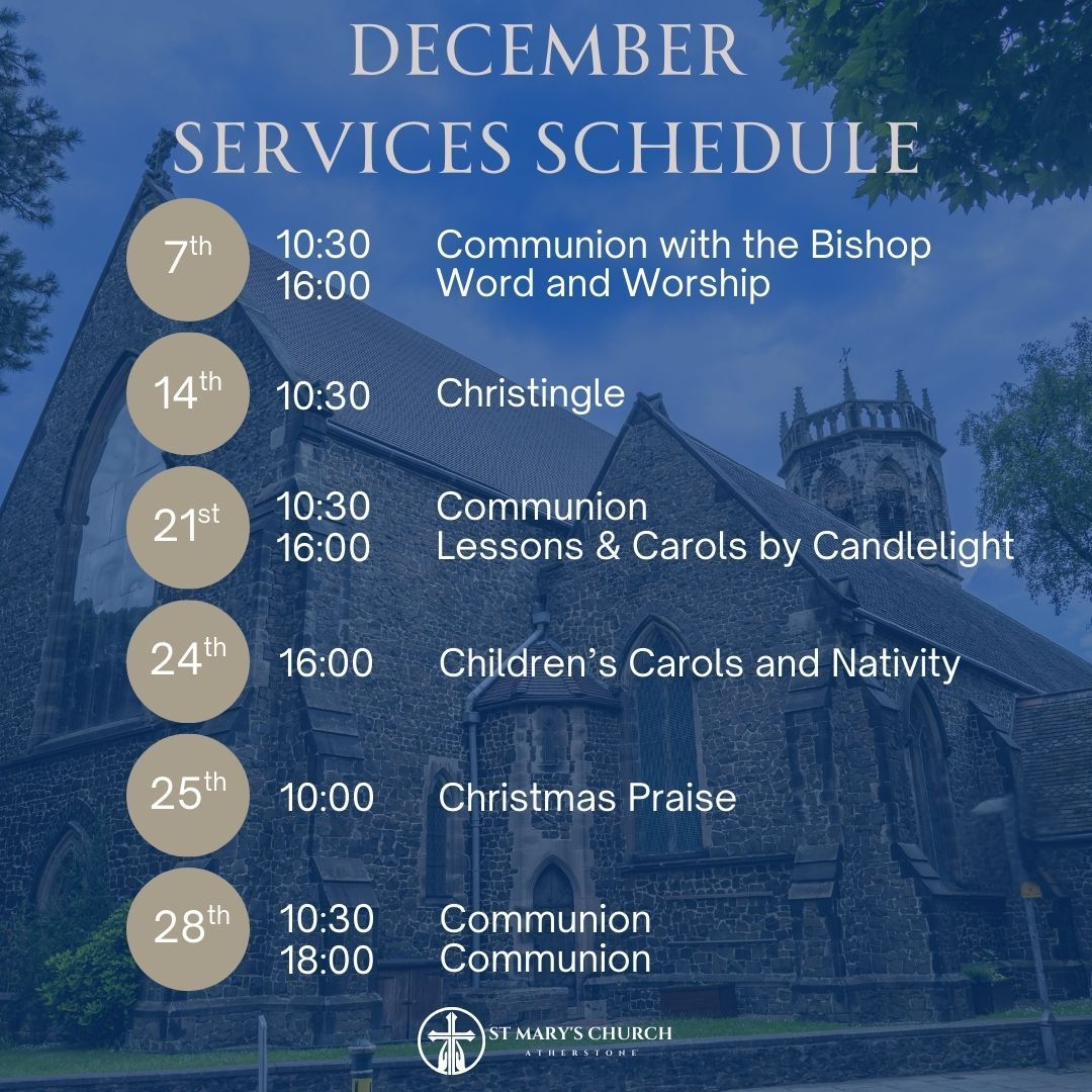 A september schedule with a picture of a church in the background