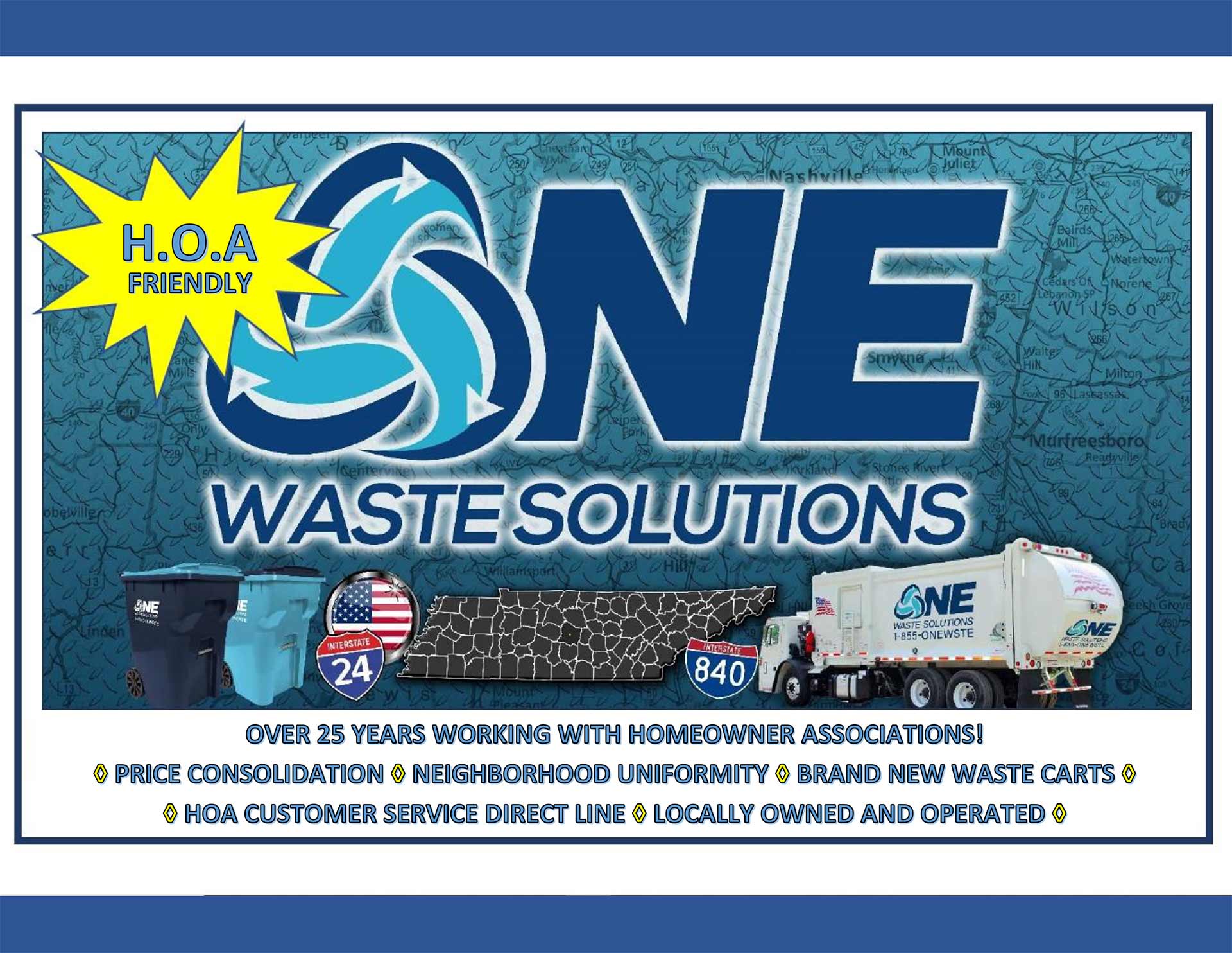 Business Flyer — Murfreesboro, TN — One Waste Solutions