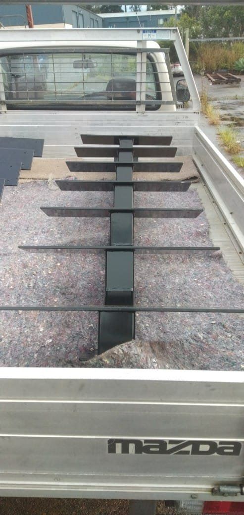 The Back of A Mazda Truck with A Ladder in The Bed — Mayric Engineering in Taree, NSW