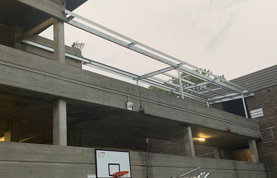 Basketball Hoop is on the Side of a Building — Mayric Engineering in Taree, NSW